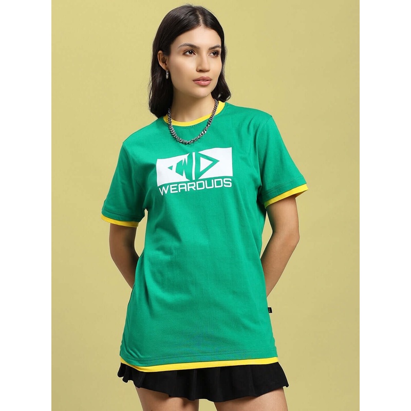 WOMENS ELMER REGULAR FIT T-SHIRT GREEN XS