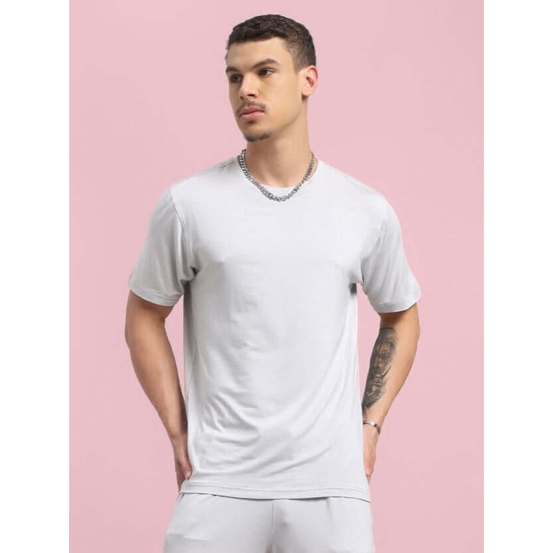 AMBLE T-SHIRT PREMIUM COTTON GREY XS