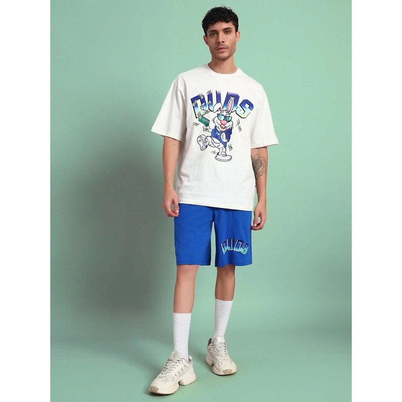 BUNNY BUGS CO-ORD SET OFF-WHITE BLUE XS