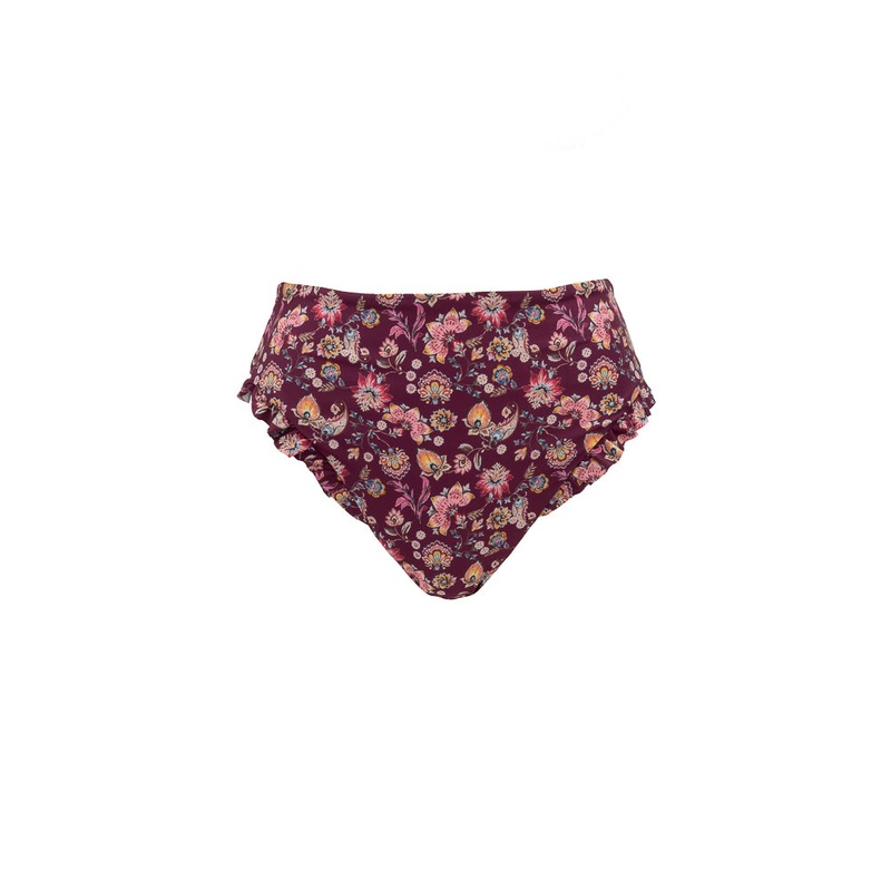 High Waist Ruffle Bottom in Stephanie Floral XX Small