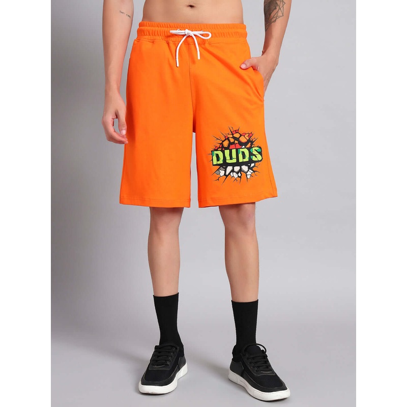 HULK SUMMER COTTON SHORTS ORANGE XS