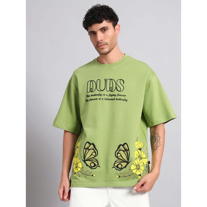 IKON BUTTERFLY T-SHIRT GREEN MEN XS
