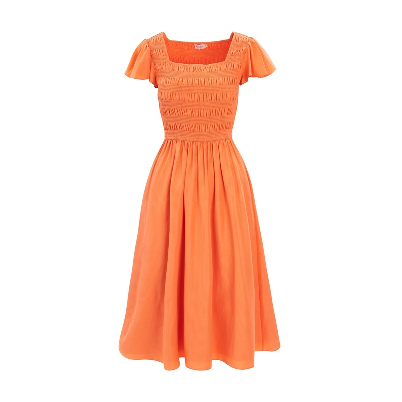 Janessa Dress in Orange XX Small