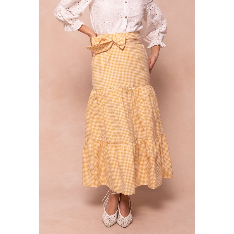 Jodi Skirt in Yellow Gingham 00