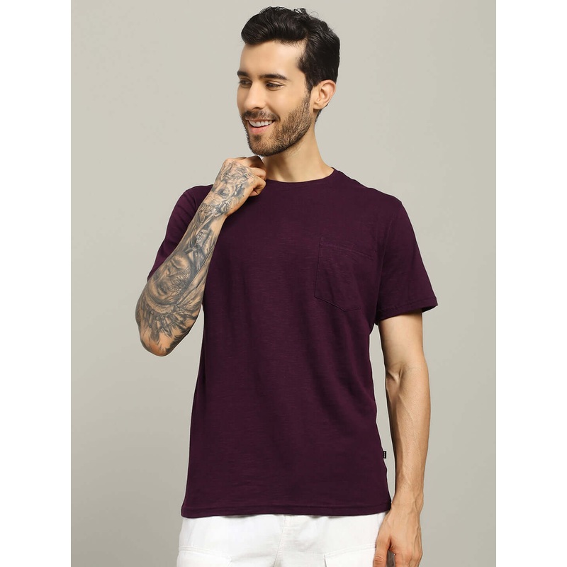 JOY REGULAR FIT T-SHIRT PURPLE XS