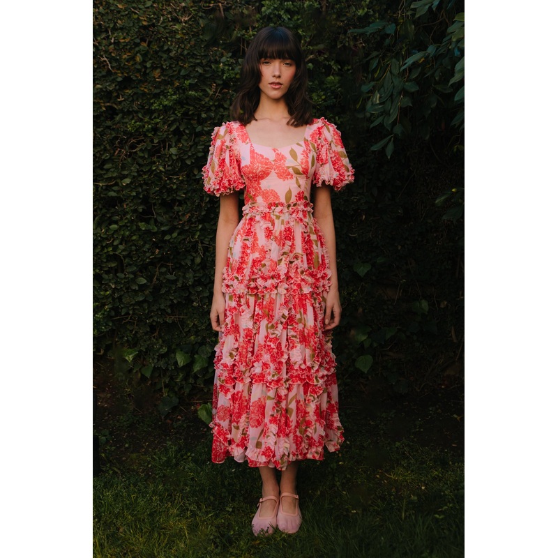 Layla Dress in Pink Floral 00