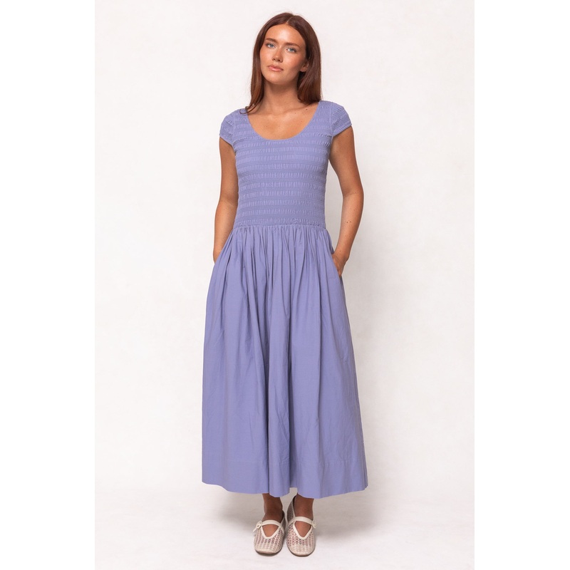 Marlow Cap Sleeve Dress in Blue XX Small