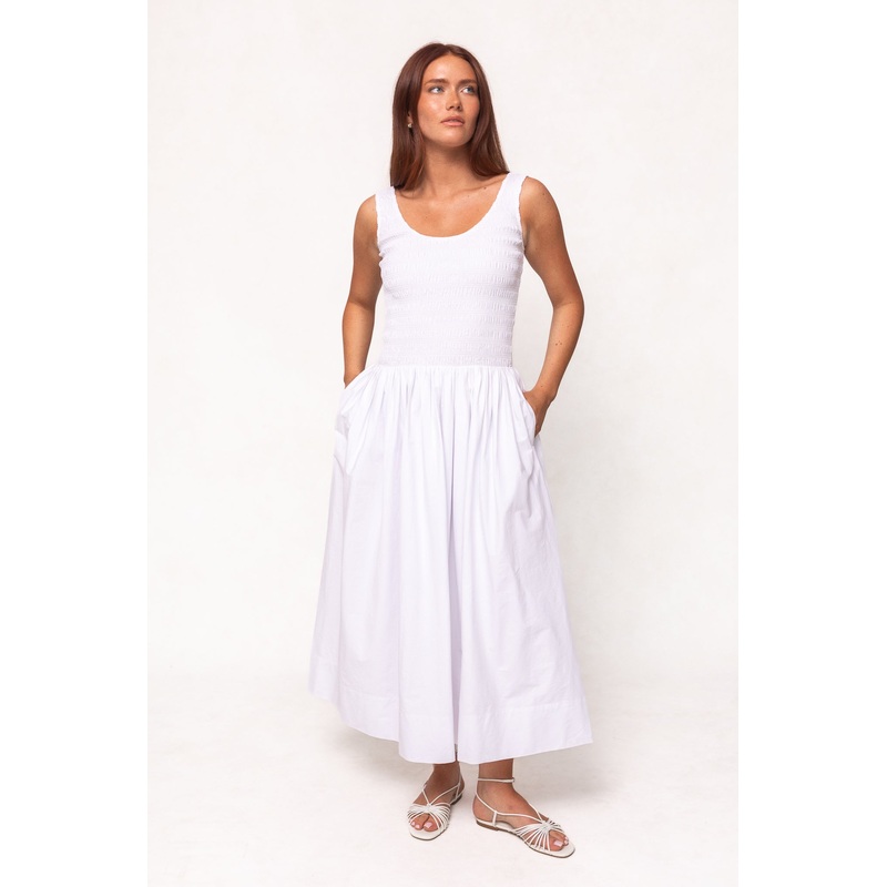 Marlow Dress in White XX Small