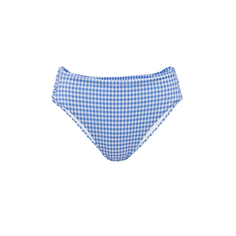 Mid Rise Ruched Bottom in Blakely Gingham XX Small