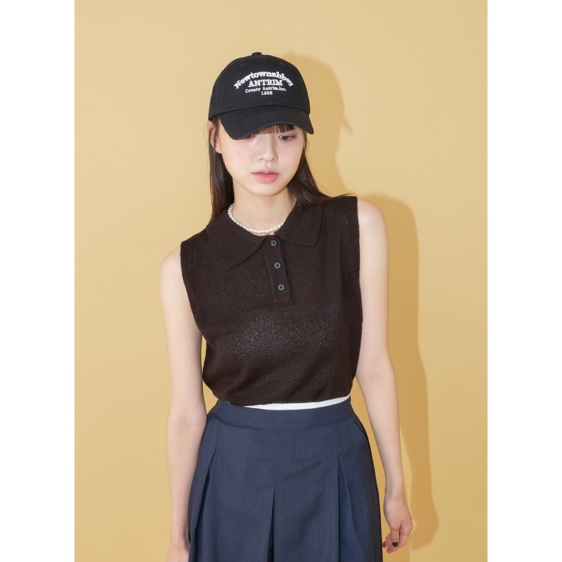 New Town Lettered Cotton Baseball Cap OU13 White One Size