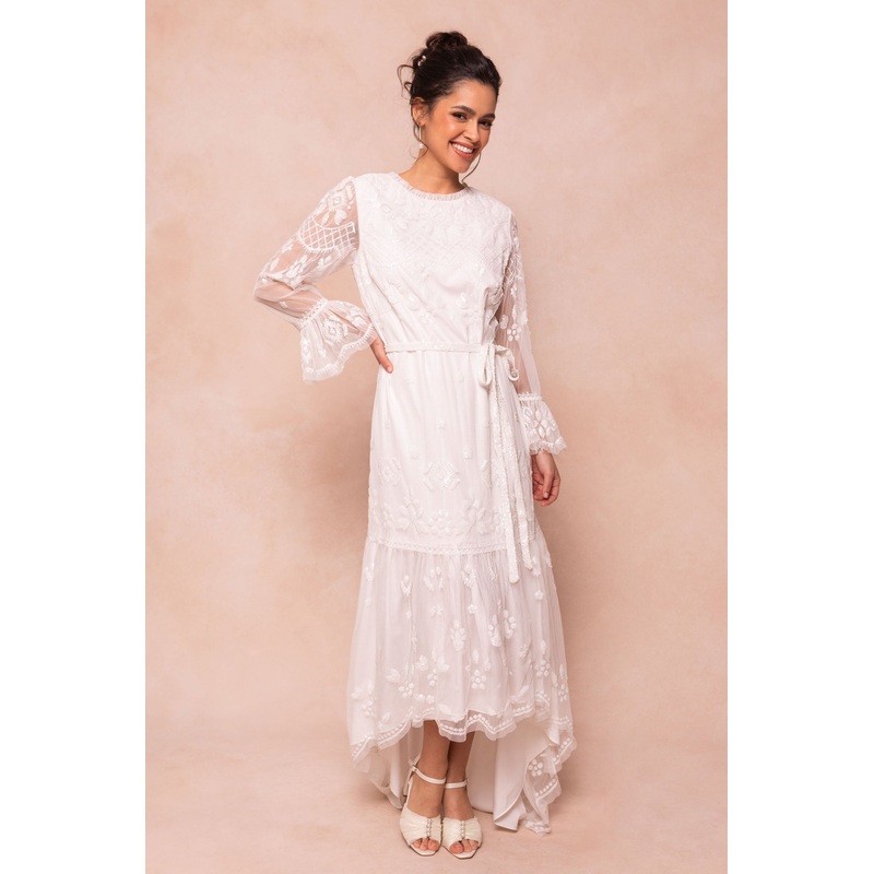 Queenie Dress in White XX Small