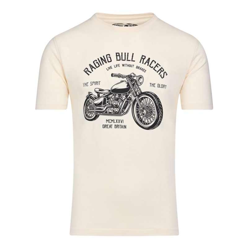 Raging Bull Racers T-Shirt Cream 3 X-Large