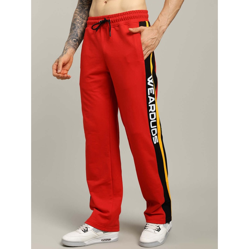 ROGER RELAXED-FIT JOGGERS RED MEN XS