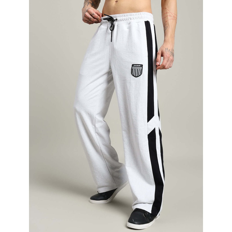 ROYALSON COTTON JOGGERS MELANGE-GREY XS