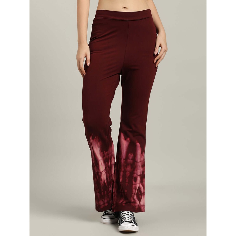 WOMEN’S MEMORIA BAGGY TIE-DYE JOGGER MAROON XS