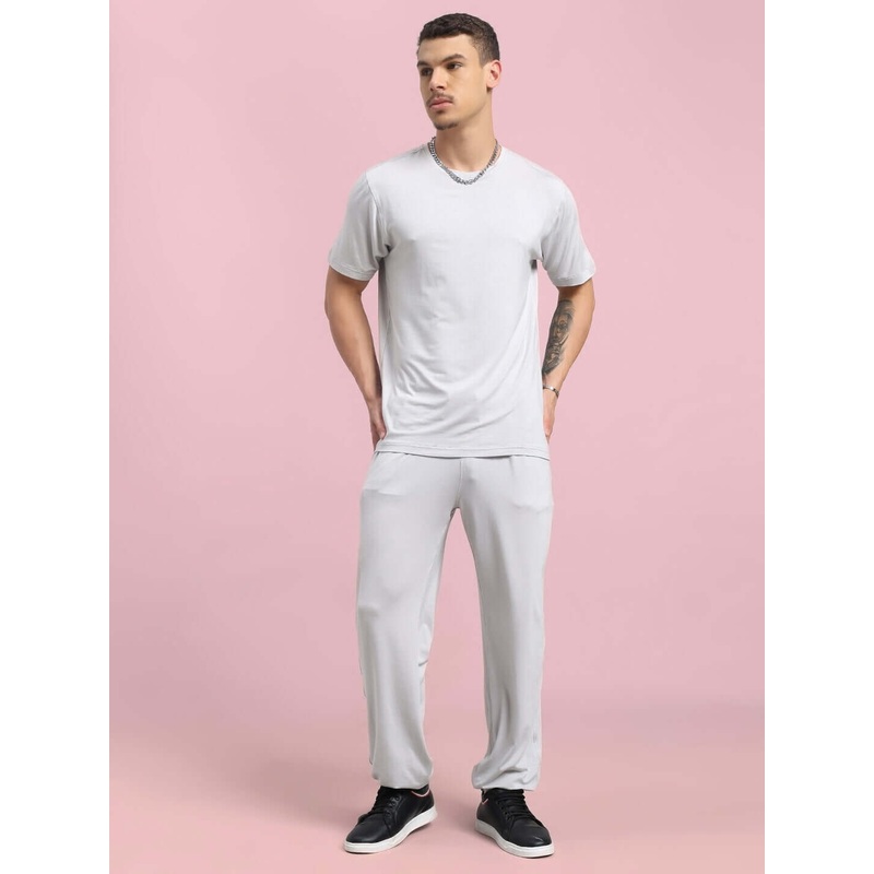 AMBLE SOLID LIGHTWEIGHT CO-ORD SET GREY XS