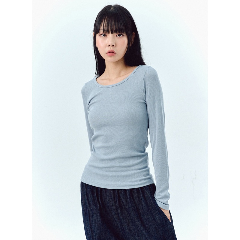 Basic Crewneck Top IG303 White S/M