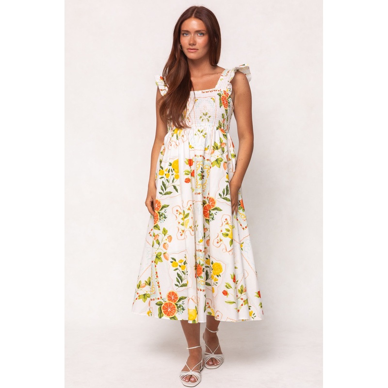 Camilla Dress in Citrus XX Small