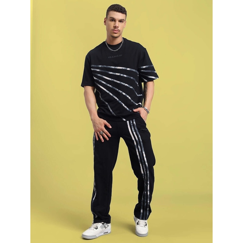 FLICKER OVERSIZED CO-ORD SET BLACK XS