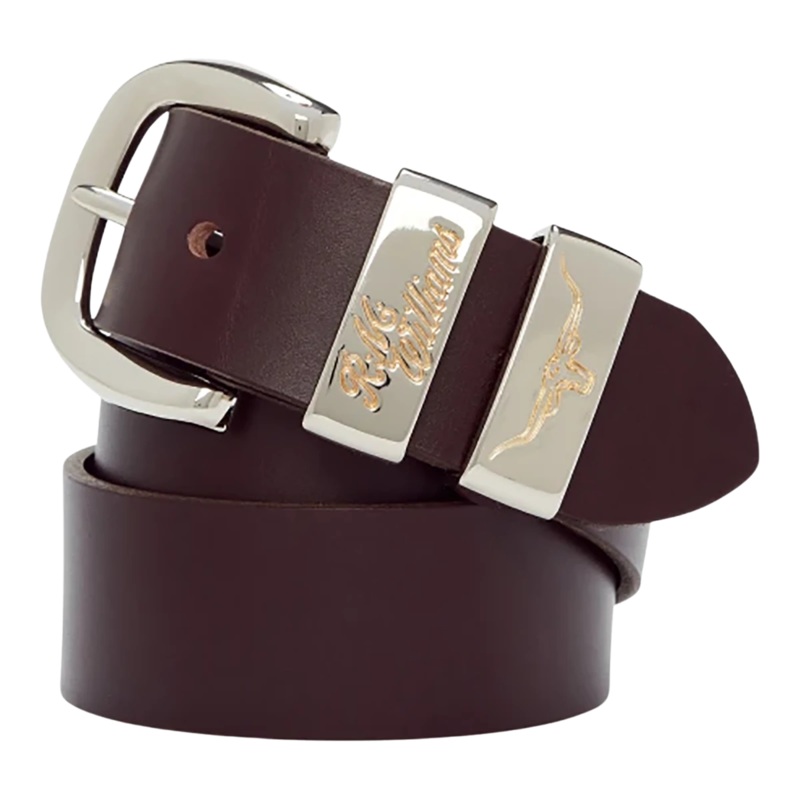 R. M. Williams Jerrawa 1 1/2″ Solid Hide Belt for Men Chestnut 32