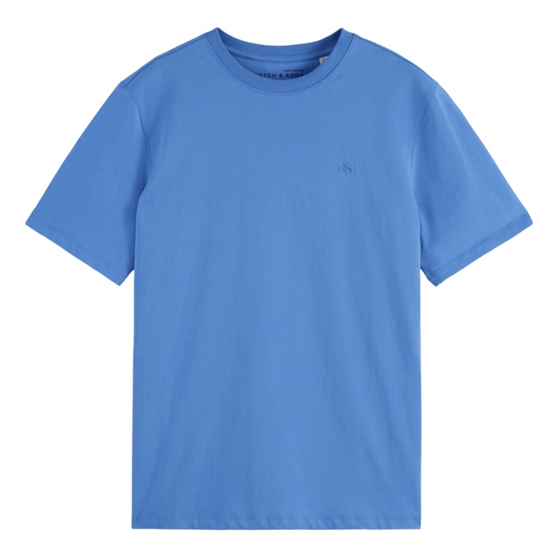 Scotch & Soda Regular Fit Logo T-Shirt Blue Bonnet Medium