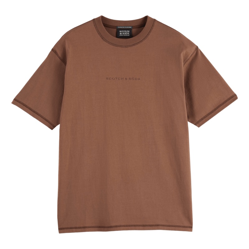 Scotch & Soda Relaxed Fit Logo T-Shirt Soft Silt Medium