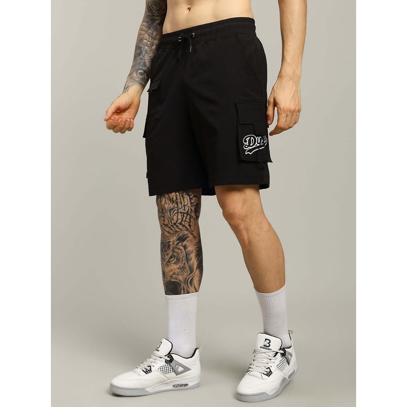 VEGA CARGO COTTON SHORTS BLACK XS