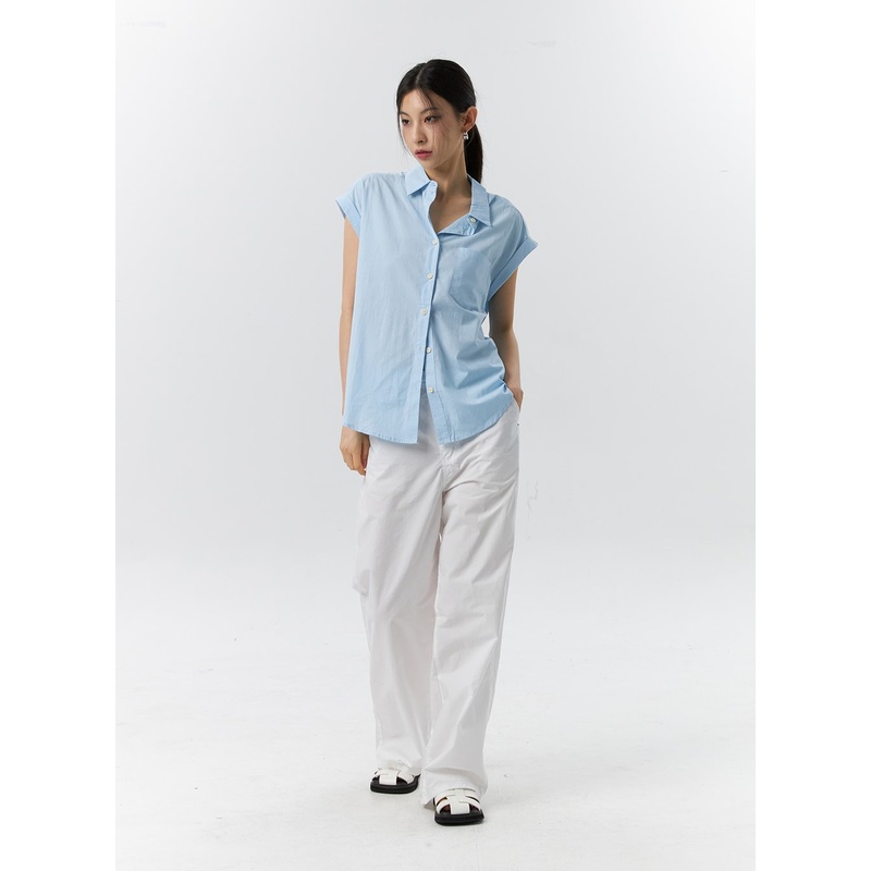 Baggy Cotton Pants IL326 White S