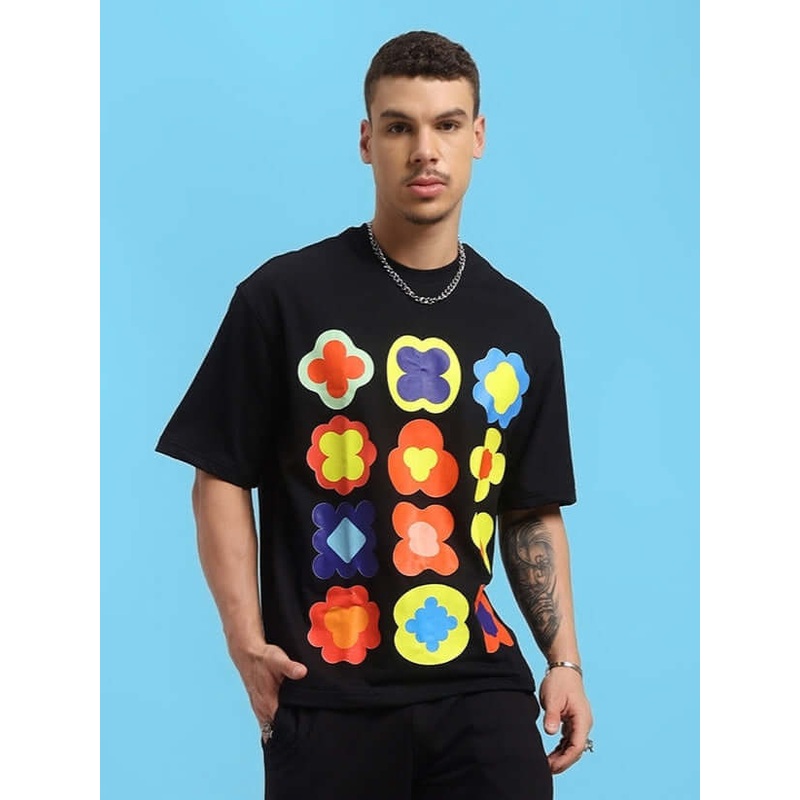 HOLLISTER OVER-SIZED T-SHIRT BLACK XS