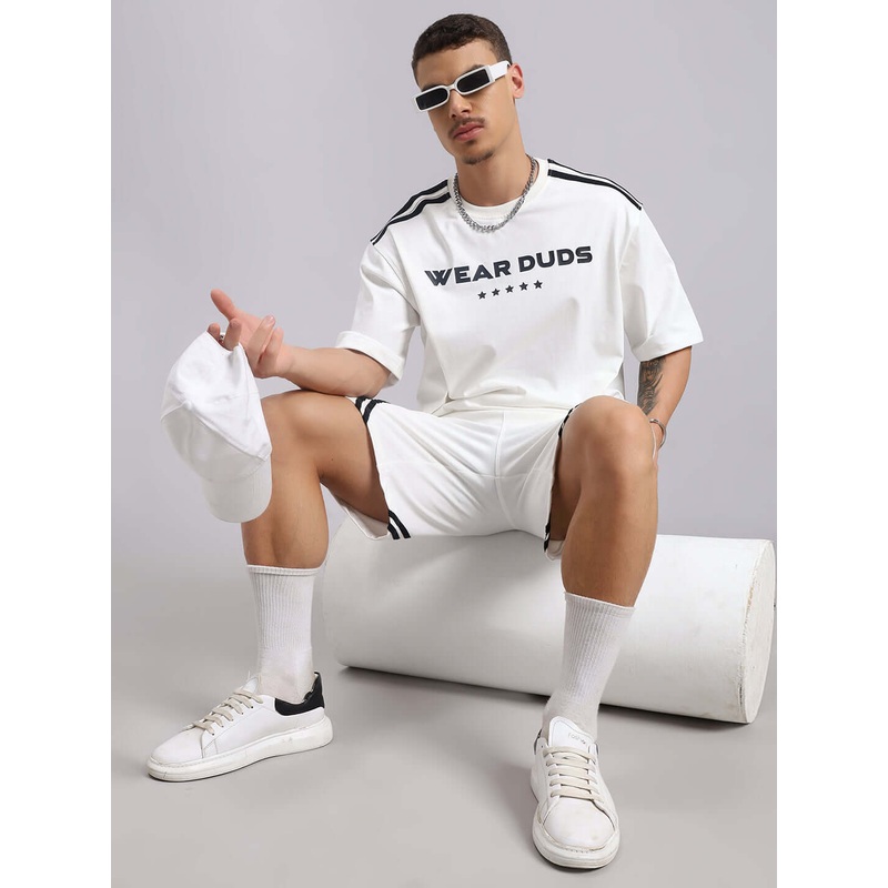 STAR JUMPER SUMMER CO-ORD SET OFF WHITE XS