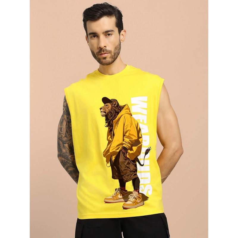 STREET LION GYM T-SHIRT YELLOW XS