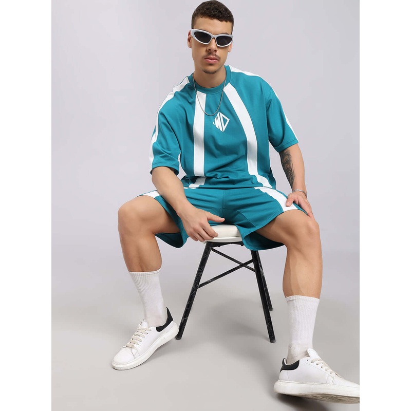 WIDELINE SUMMER CO-ORD SET TEAL XS