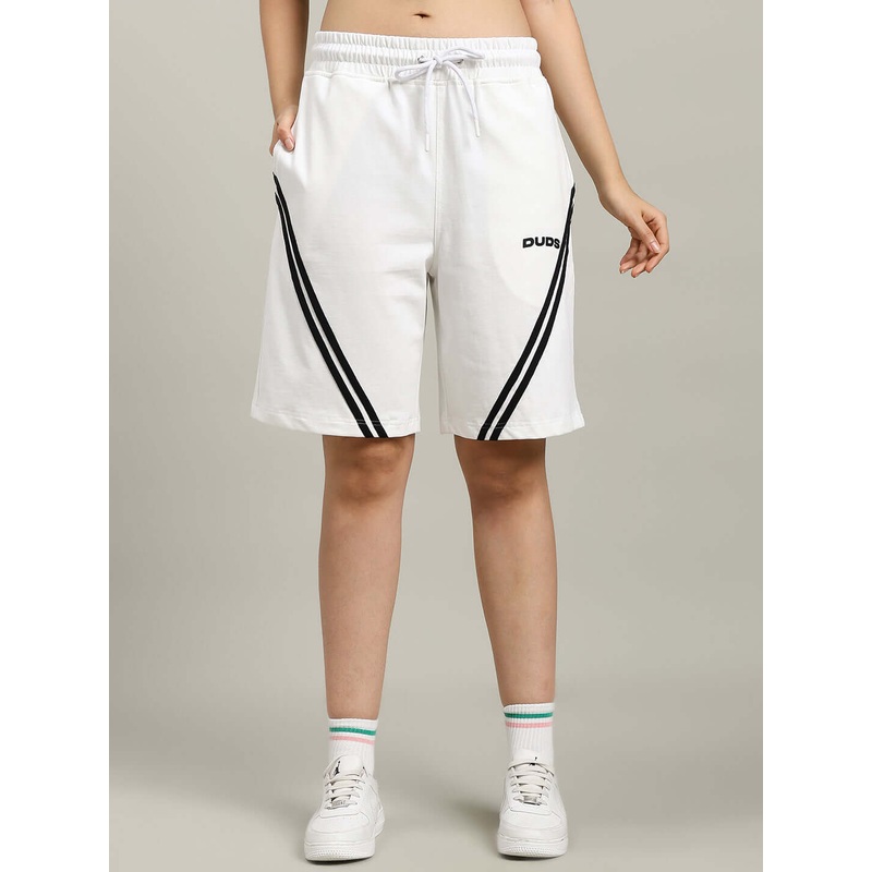 WOMEN’S STAR JUMPER REGULAR FIT SHORTS OFF WHITE XS