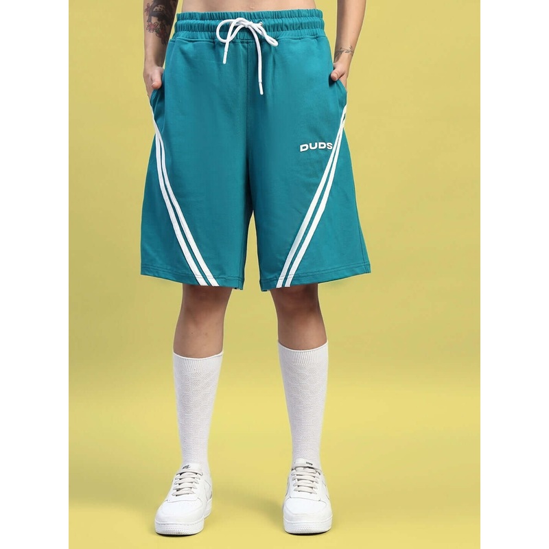 WOMEN’S STAR JUMPER REGULAR FIT SHORTS TEAL XS