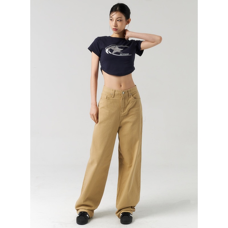 Baggy Cotton Pants CU320 White S