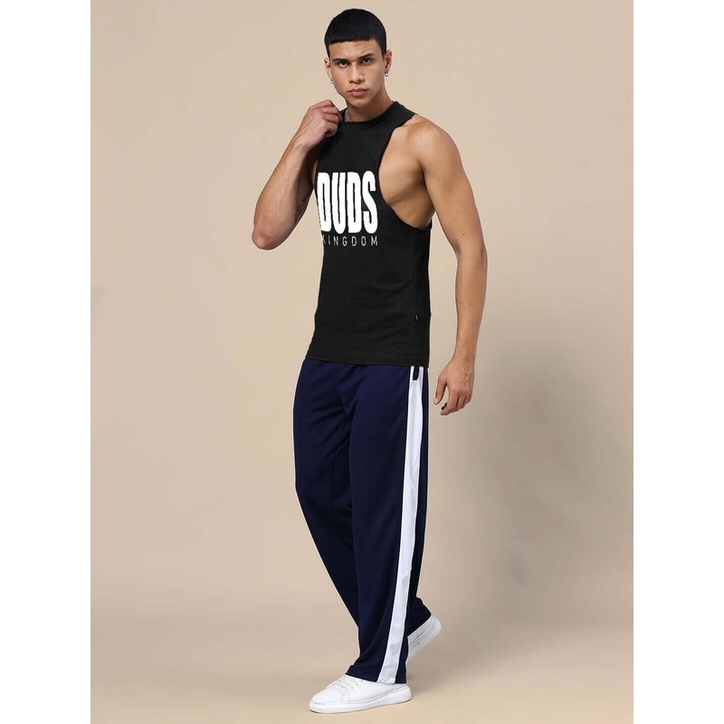 DUDS KINGDOM GYM CO-ORD SET BLACK NAVY-BLUE XS