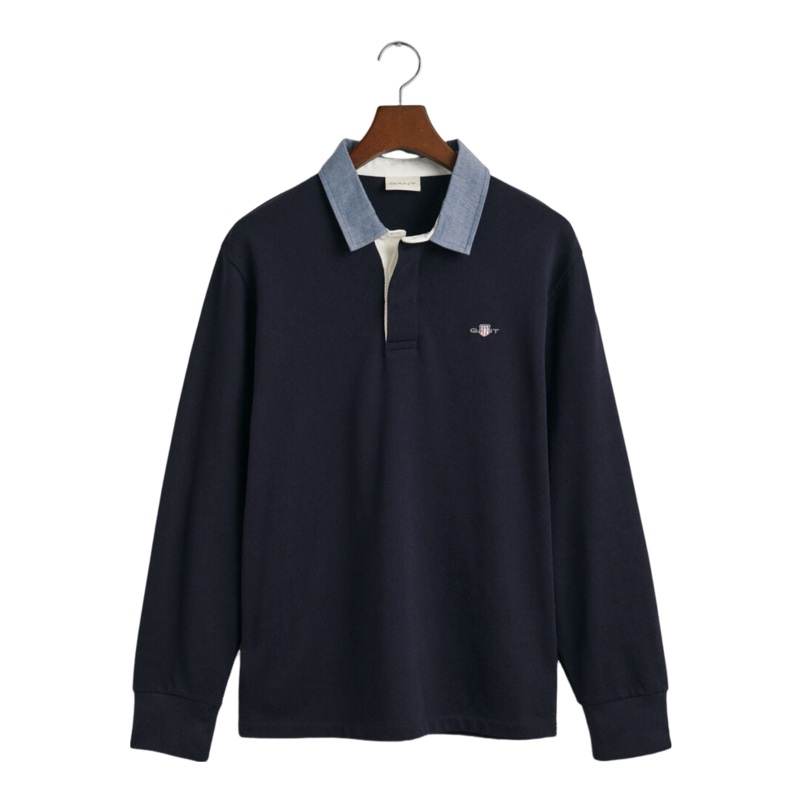 GANT Reg Chambray Heavy Rugger Evening Blue Small