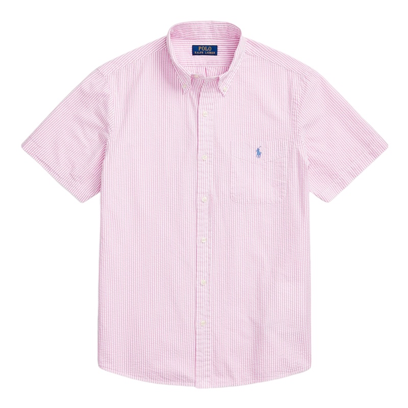 Polo Ralph Lauren Short Sleeve Sport Shirt 2604H Rose/White Medium