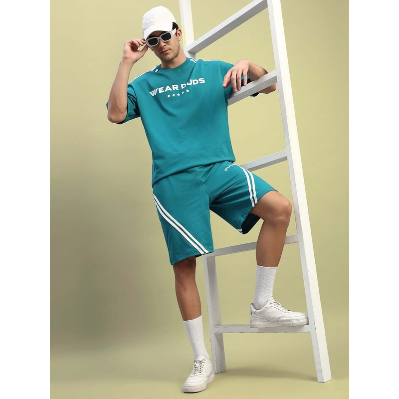 STAR JUMPER SUMMER CO-ORD SET TEAL XS