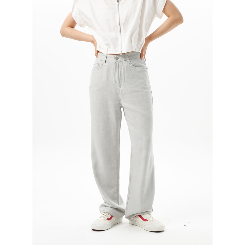 Wide Color Pants OU314 Light beige S