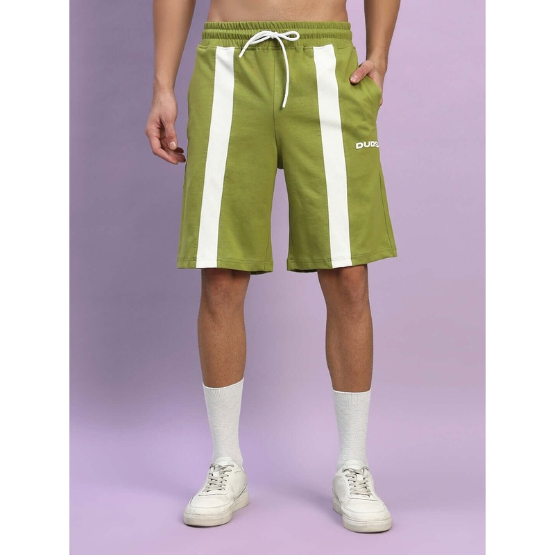 WIDELINE REGULAR FIT SHORTS OLIVE GREEN XS
