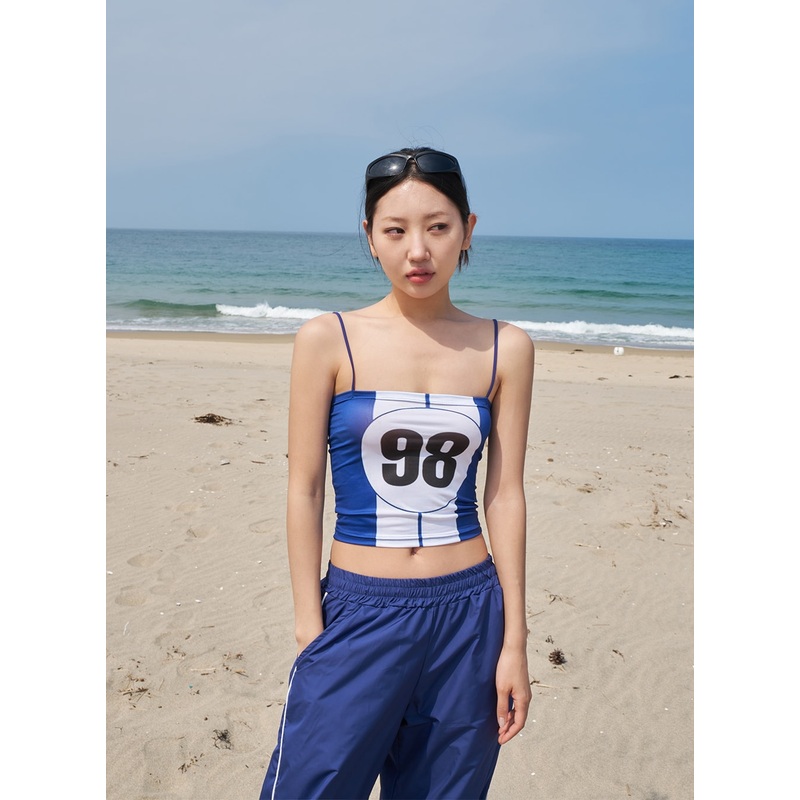 Graphic Thin Strap Top CY316 Printing S/M