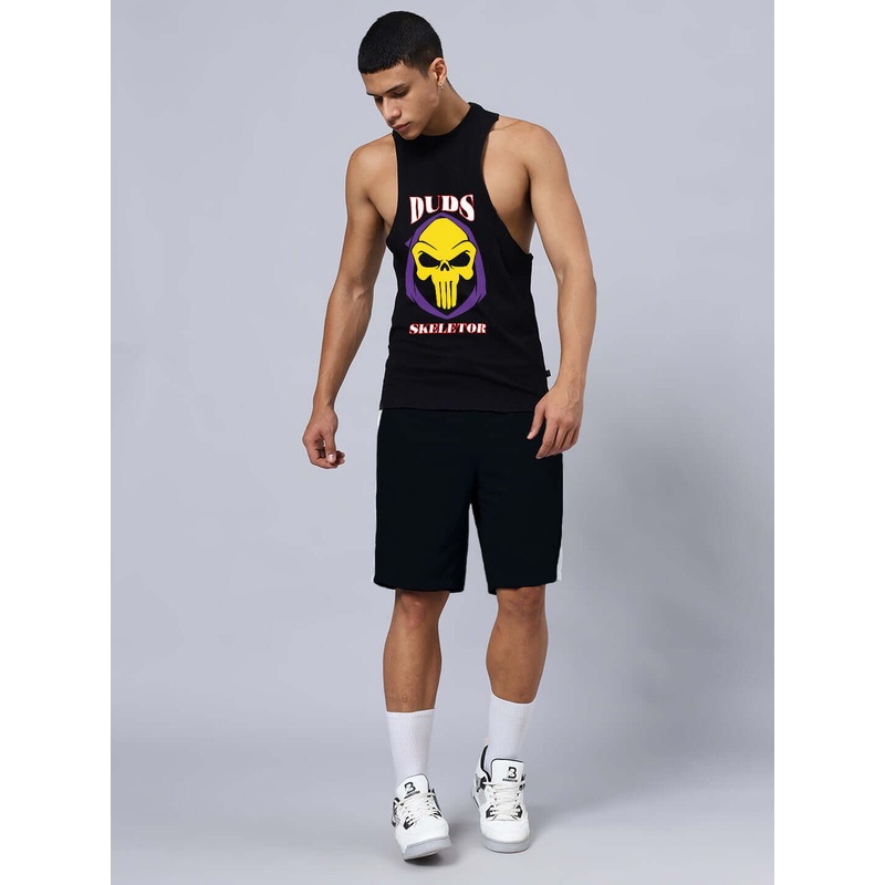 SKELETOR GYM CO-ORD SET SLEEVELESS BLACK XS