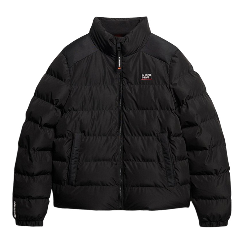 Superdry Sports Puffer Coat Black Medium