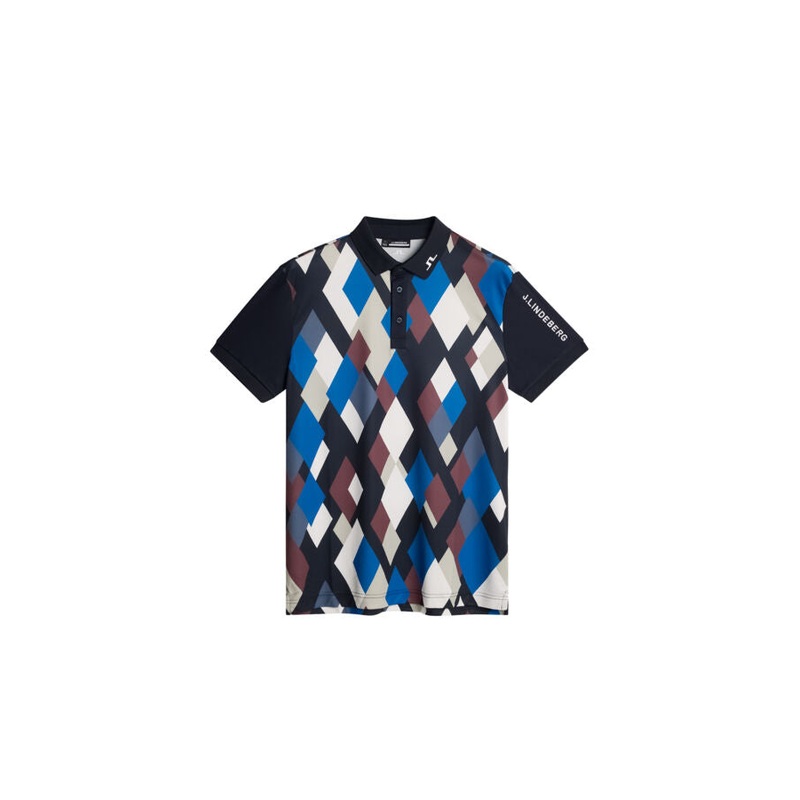 Tour Tech Print Polo / BOLD 1 – JL NAVY BOLD 1 – JL NAVY L
