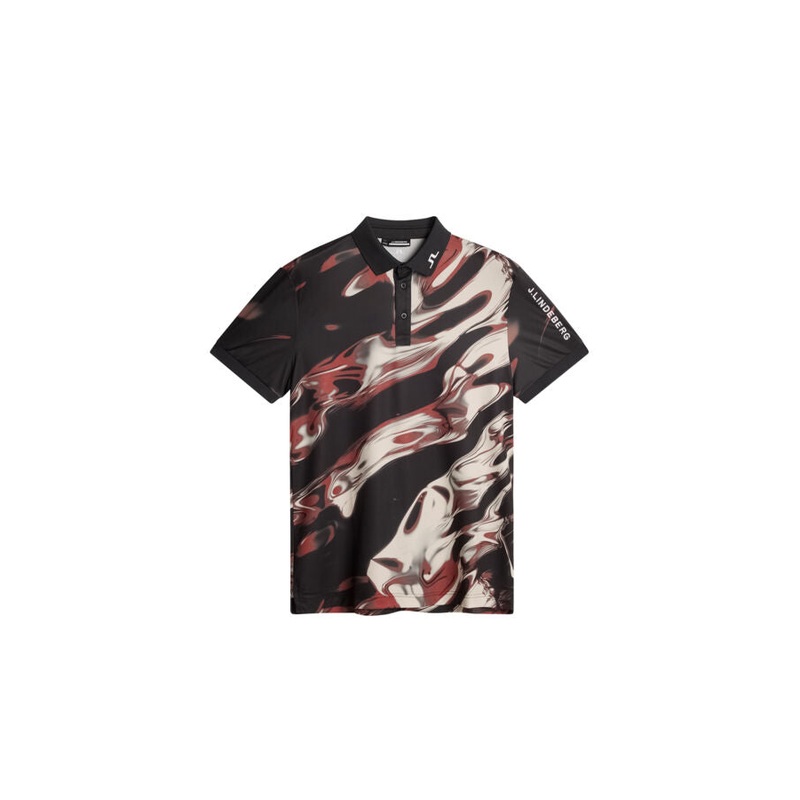 Tour Tech Print Polo / ORGANIC 5 – RED ORGANIC 5 – RED L
