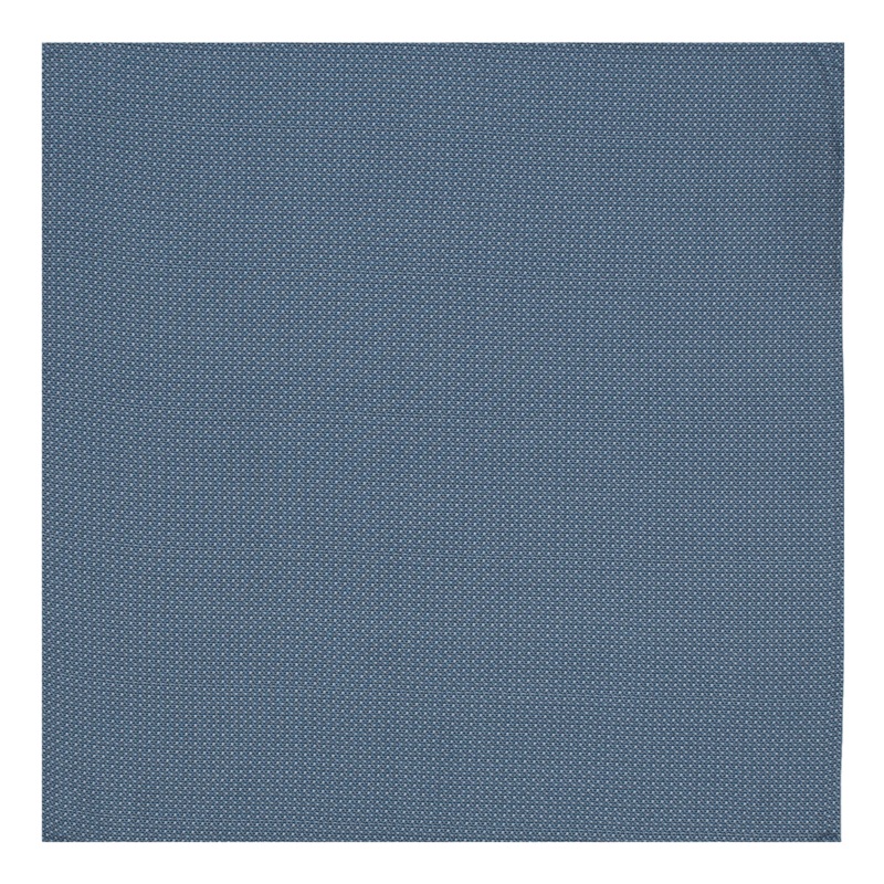 William David Plain Texture Printed Pocket Square Blue One Size