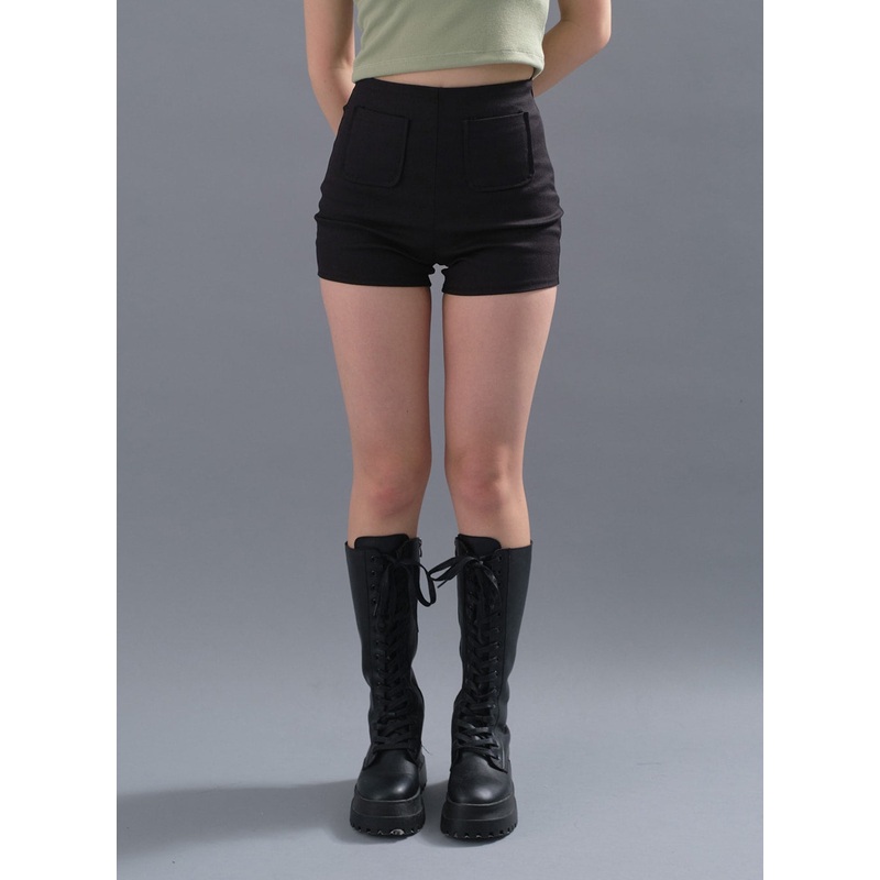 Spandex Double Pocketed Shorts CM12 Check S