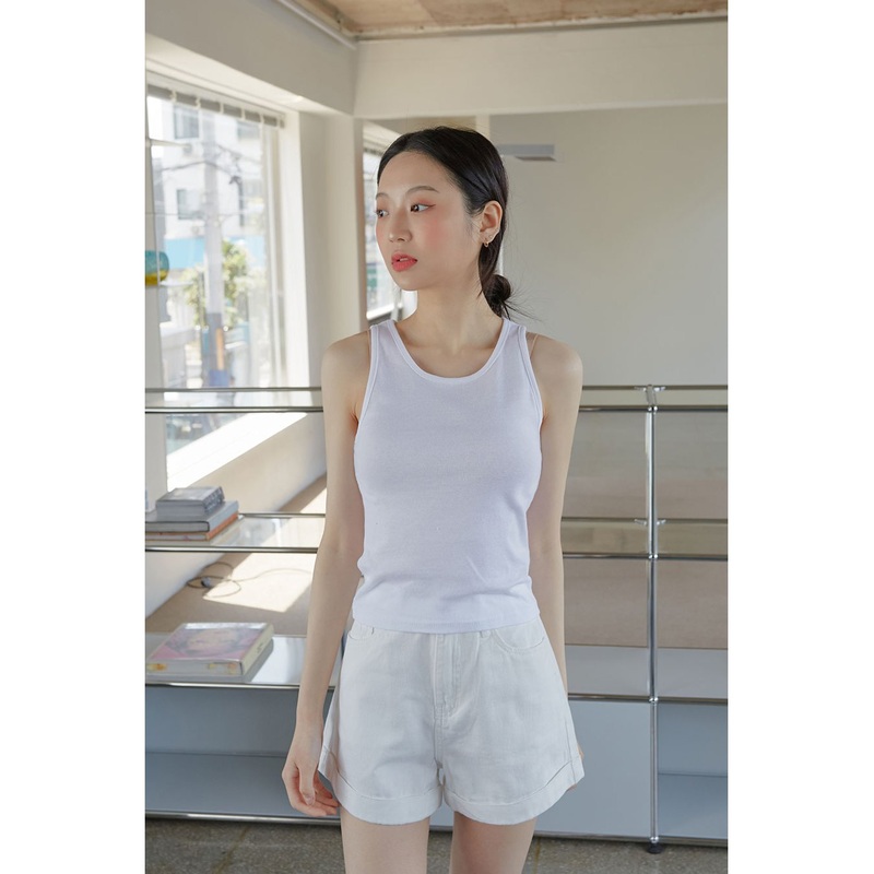 Essential Sleeveless Top CM03 Black S/M