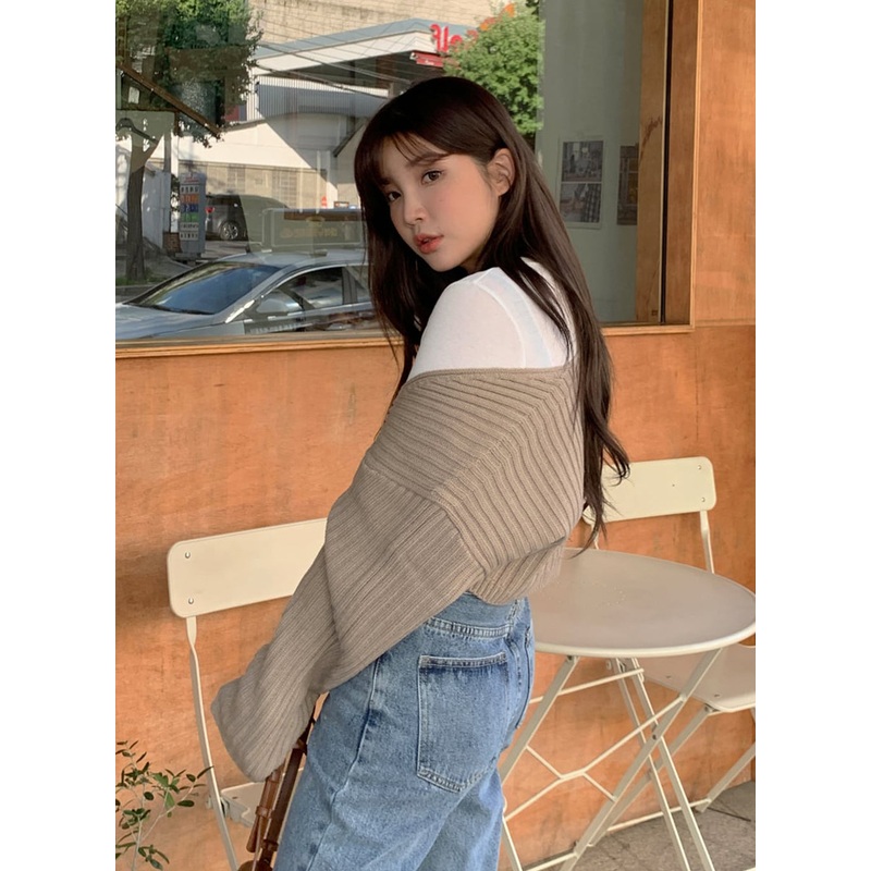 Ribbed Bolero Shrug BA09 Ivory S/M